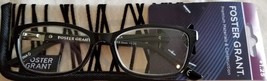 FOSTER GRANT, BLACK FRAME, PREMIUM MATERIALS,READING GLASSES, LO1116, +1.25 - $22.44