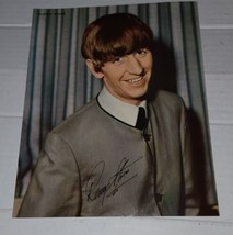 Vintage Ringo Starr Signed Promo Print Photo 1960&#39;s 8x10 Beatles - $14.99