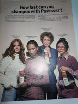 Vintage How Fast Can You Shampoos With Psssssst Print Magazine Advertise... - €3,49 EUR