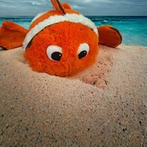 Disney Pillow Pets Finding Nemo Orange Clownfish 18" Plush Pillow Guc - $18.57