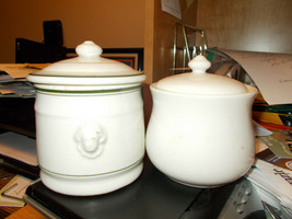 Sugar Bowls Lot of 2 One Has Head of George Washington From 1980s - £7.74 GBP