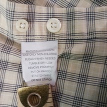 Towncraft Men's L Brown Cotton Blend Plaid Short Sleeve Button Down Wrinkle Free image 6