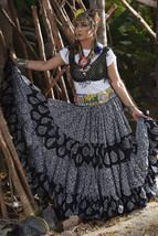 25Yard Multicolor Tribal Gypsy Beautiful Block Print ATS Skirt~ - £79.00 GBP