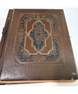 Embossed Leather Bound Scrap Book FULL Friendship Council Daughters of A... - €129,31 EUR