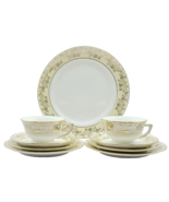 Vtg Cleveland China Set of 2 with Cups, Saucers Dessert Luncheon Serving... - £18.29 GBP