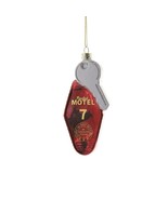 ROSEBUD MOTEL KEY ORNAMENT 5.5&quot; Schitt&#39;s Creek TV Series Glass Christmas... - $19.95