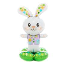 Anagram Spotted Easter Bunny Airloonz Mylar Party Foil Balloon, 46", Multicolor - $22.99