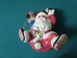 Christmas Holiday Ornaments TIN Egg Fitz &amp; Floyd Deer Santa Kitties TUMB... - $383.42 MXN