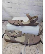 Naturalizer Kaye Taupe Leather Fisherman Sandals Strappy Buckle Womens S... - $10.04