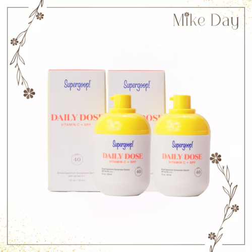 Supergoop! Daily Dose Vitamin C SPF 40 Serum 1oz X 2 Boxes NIB Sealed EXP 02/25