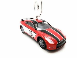 2015 Nissan GTR Race Car Custom Christmas Ornament 1:64 Diecast REd - £14.83 GBP