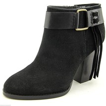 Kensie Ladies Massey Suede Ankle Boots  Fringe Black    Sz 10.5  ret-$129. - £28.49 GBP