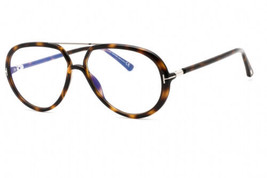 TOM FORD FT5838-B 052 Dark Havana/Blue-Light Block Lens Eyeglasses New A... - £117.03 GBP