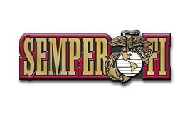 Semper Fi U.S. Marine Corps Magnet by Classic Magnets, Collectible Souvenirs Mad - £3.74 GBP