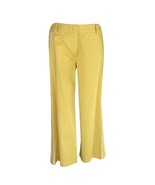 BCBG MAXAZRIA Stretch Cotton Spandex Crop Pant New Yellow White $134 NWT - $54.63 CAD
