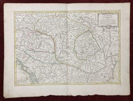 Hungary Old Map Antique Eastern Europe Janvier 1783 - £179.11 GBP