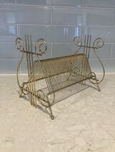 Vtg Harp 32 Slot Metal Wire Record Rack Stand Holder LPs 45s 78s MCM - €8,55 EUR