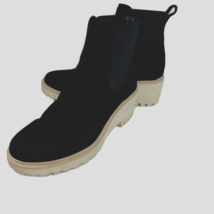 Dolce Vita Hawk H2O Haddie Booties Onyx 6 M Ankle Boot Suede Leather Pul... - $44.99