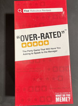 Over-Rated By The Creators Of What Do You Meme Party Card Game - NEW/SEALED - £8.22 GBP