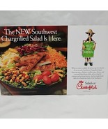2003 Chick-fil-A New Southwest Chargrilled Salad Advertisment Flyer Coup... - $27.14 CAD