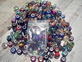 1 SILVER BRACKET 50 BEADS MUTICOLORS FOR MAKING A BRACELETS - $18.80