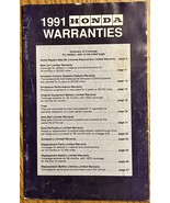 1991 Honda car Accord Civic original glovebox book warranties manual  - €8,60 EUR