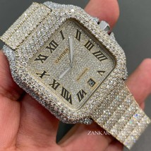 VVS Moissanite Diamond Watch | Iced Out Moissanite Studded Automatic Watch - £1,395.99 GBP