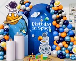 172Pcs Space Diy Balloon Garland Arch Kit Balloons Blue Orange Rocket As... - $38.99