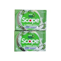 2X Scope Breath Refreshables 30 Chewable Capsules Fresh Spearmint EXP 06... - $220.32 MXN