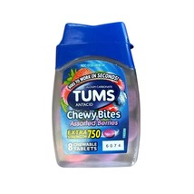 Tums Chewy Bites Extra Strength 750 Chewable Antacid Tablets - 8 Ct Exp ... - $8.90