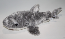 Aurora World Great White Shark 12&quot; Gray Plush Soft Toy Stuffed Animal Fish Grey - £9.12 GBP