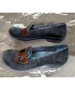 Dansko Womens 37 US 6.5 Slip On Flats Black Leather Suede Shoes Low Heel... - £14.05 GBP