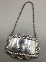 Vintage Solid Sterling Silver Sherry Decanter Label London 1976 13.54g - £31.91 GBP