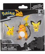 Pokémon Select Evolution 3 Pack, 2-Inch Pichuand 3-Inch Raichu Battle Fi... - €23,62 EUR