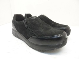 Rockport Work Women&#39;s Slip-On truStride Steel Toe Work Shoes Black Size 8M - £51.37 GBP