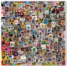 Stickers 150 Pcs Funny Hard Hat For Tool Box Helmet Vinyl Decals Lot - $17.41