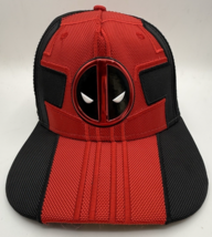 Marvel Deadpool Hat Cap Black Red Snapback Mask Logo Comic Book AntiHero... - $13.89