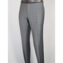 Men Suit BERLUSCONI Turkey Italian Wool 180's Glenn Plaid K230-12 Gray Blue image 11