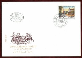 FDC 1987 250 Years Post Service Zrenjanin Serbia Postmen Yugoslavia - £4.01 GBP