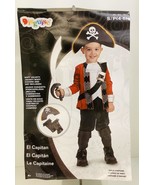 Disguise El Capitan Child Pirate Costume/Dress Up, Small (4-6), Red/Black - £23.58 GBP