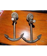 Cast iron nautical anchor hooks metal coastal decor EUC - €42,72 EUR