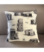 Accent Pillow Cover Throw Pillow Cover Vintage Camera Pillow Cover Home ... - £15.71 GBP