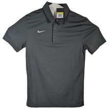Mens New Dark Gray Golf Polo Nike Medium Active Coaches Top Plain PE Tea... - $39.65