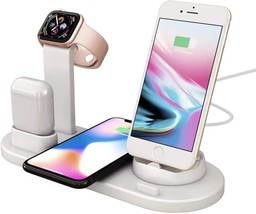 Wireless 4 in 1 Multi-Functional Charging Station Compatible with iPhone... - £14.66 GBP