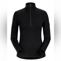 Arc&#39;teryx Rho Heavyweight Zip Neck Base Layer Sweatshirt Black Size Medium - £46.42 GBP