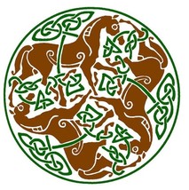 3&quot; Equine Celtic Horse Epona Decal - Black with Green, Black with Red, B... - $84.65 MXN