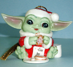 Lenox Star Wars Mandalorian Grogu Yoda Ornament Christmas Treats 894188 New - £39.98 GBP