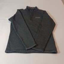 Columbia AM1534 Sweater Men's Size Small Dark Gray 1/4 Zip Pullover Sweatshirt image 11