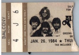 Alabama Concert Ticket Stub Janvier 26 1984 Greenville South Carolina - £40.28 GBP