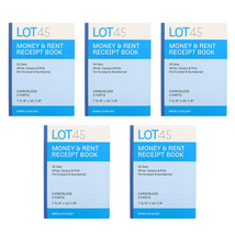 Money Rent Receipt Book 5 Piece Set - 7.6X11In - 3 Part Carbonless Books - £20.98 GBP